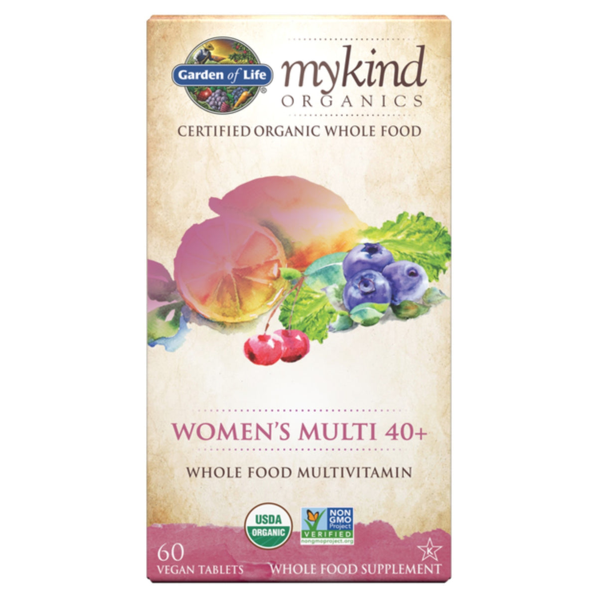 My Kind Organics Womens Multi 40+ 60cap