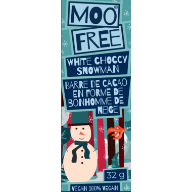 Moo Free Vegan White Chocolate Snowman 32g