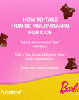 Honibe Barbie Kids Multi 60 gummies