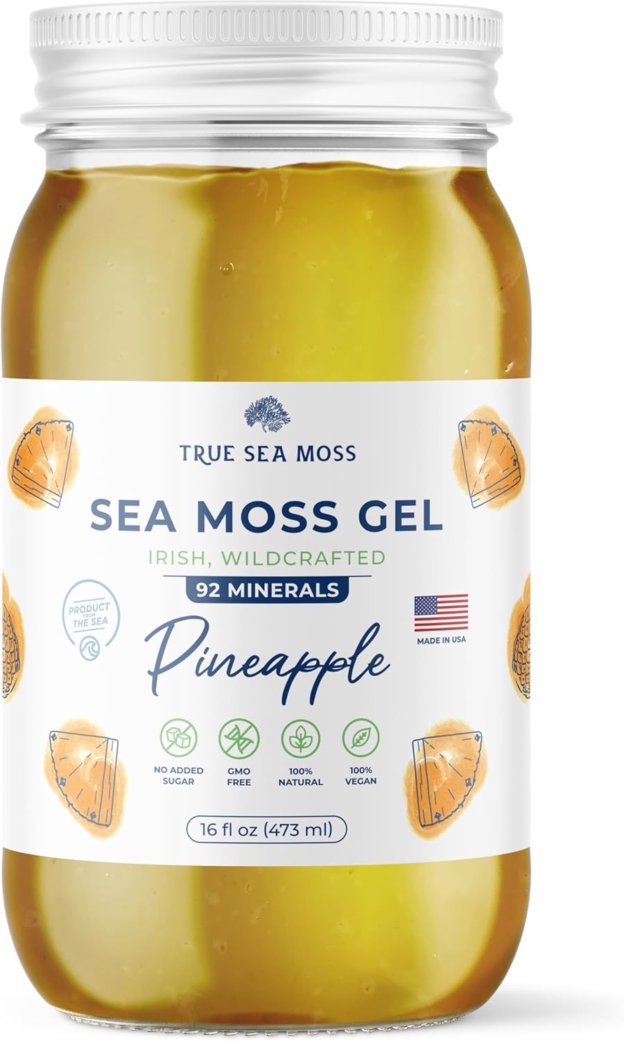 True Sea Moss - Sea Moss Gel - Pineapple - 453g