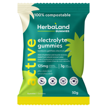 HerbaLand Electrolyte Gummies- Pina Colada 50g