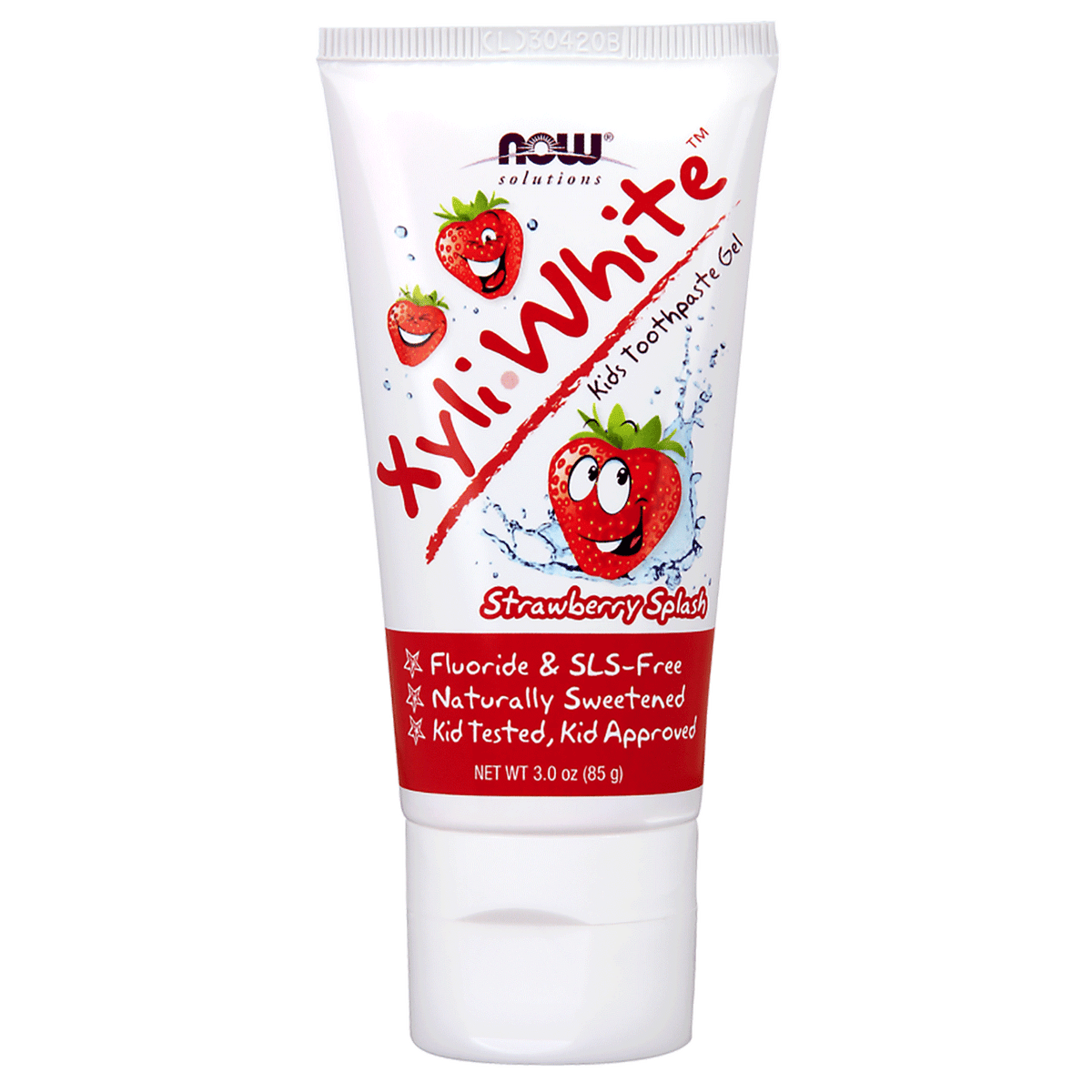 NOW Xyli White Kids Toothpaste Strawberry Splash 85g