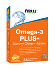 NOW Omega-3 PLUS+ 36 Gummy Chews