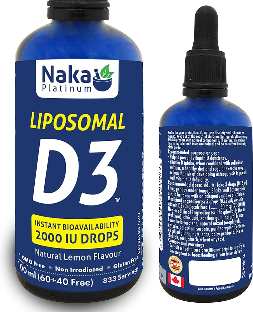 Naka Liposomal D3 2000 IU Drops 100ml