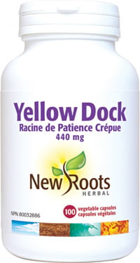 New Roots Yellow Dock 440mg 100 vcaps