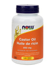 Now Castor Oil with Fennel Oil 650mg 120 softgels