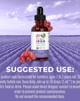 Mary Ruth's Toddler Iron Organic Liquid Drops Grape 60ml