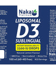 Naka Liposomal D3 2000 IU Drops 100ml