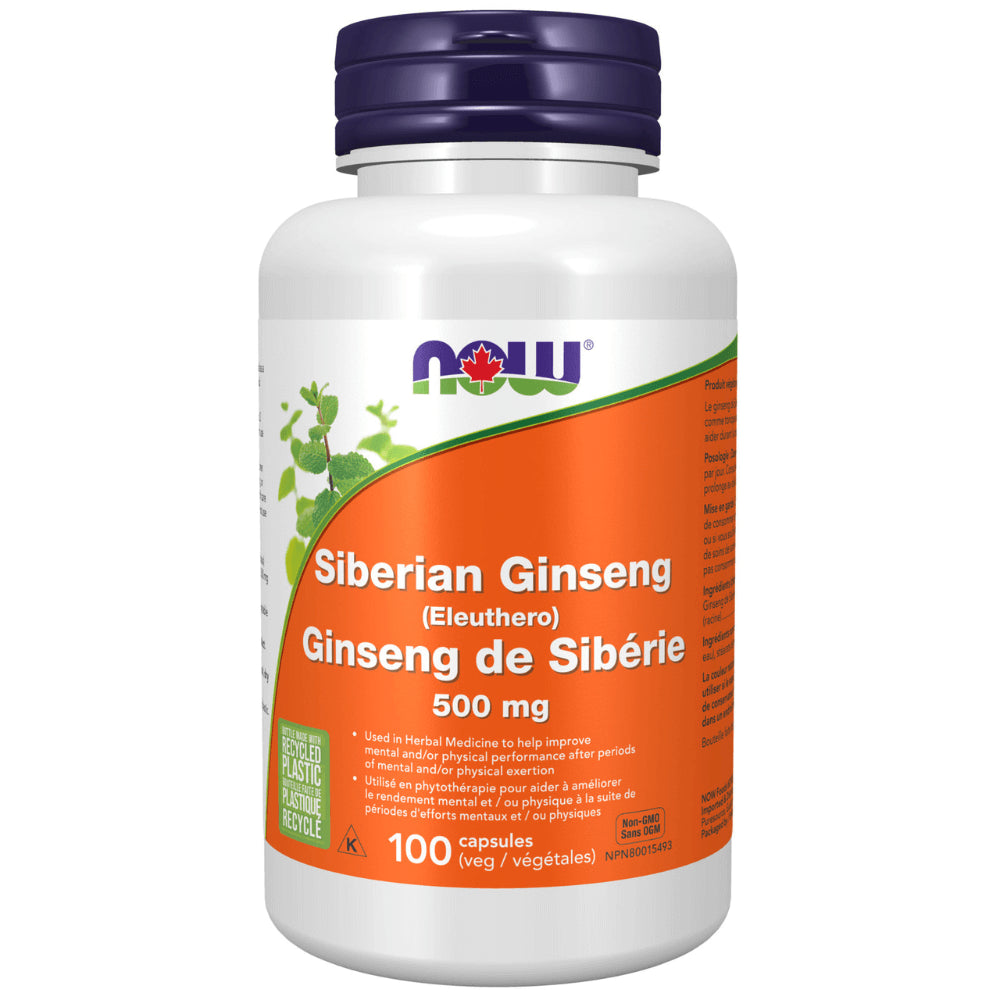 NOW Siberian Ginseng 500mg 100caps