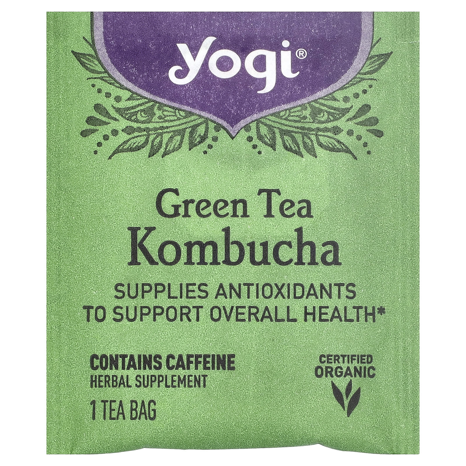 Yogi Green Tea Kombucha 16 Tea Bags