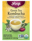 Yogi Green Tea Kombucha 16 Tea Bags