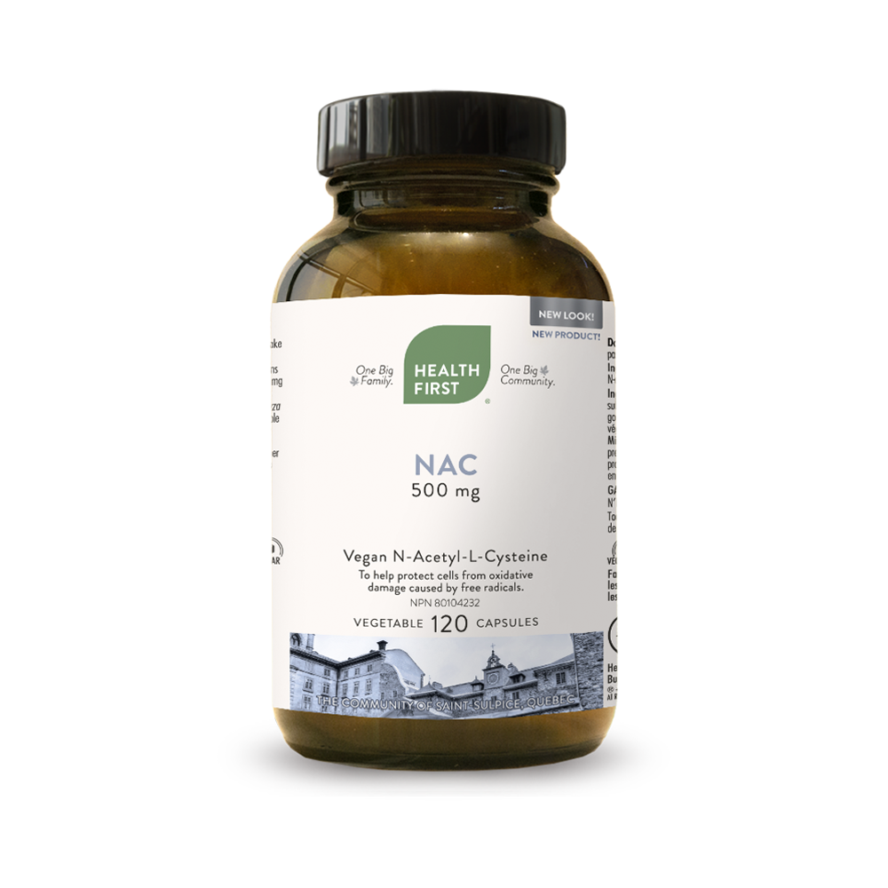 Health First NAC 500mg 120 vcaps