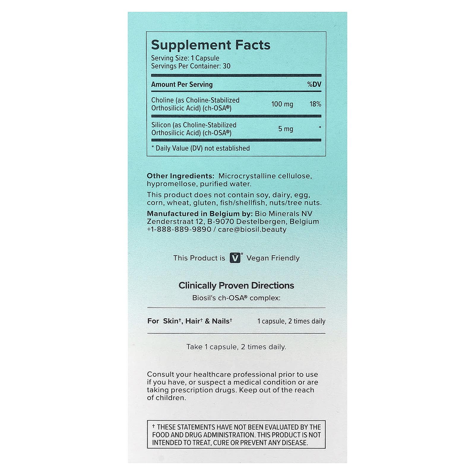 Biosil Advanced Collagen Generator 30 vcap