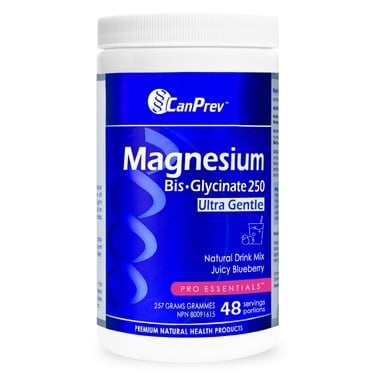 CanPrev Magnesium Bis-Glycinate Juicy Blueberry Drink Mix
