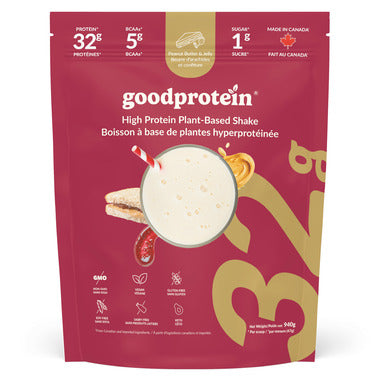 Good Protein High Protein Plant-Based Shake - Peanut Butter and Jelly 940g