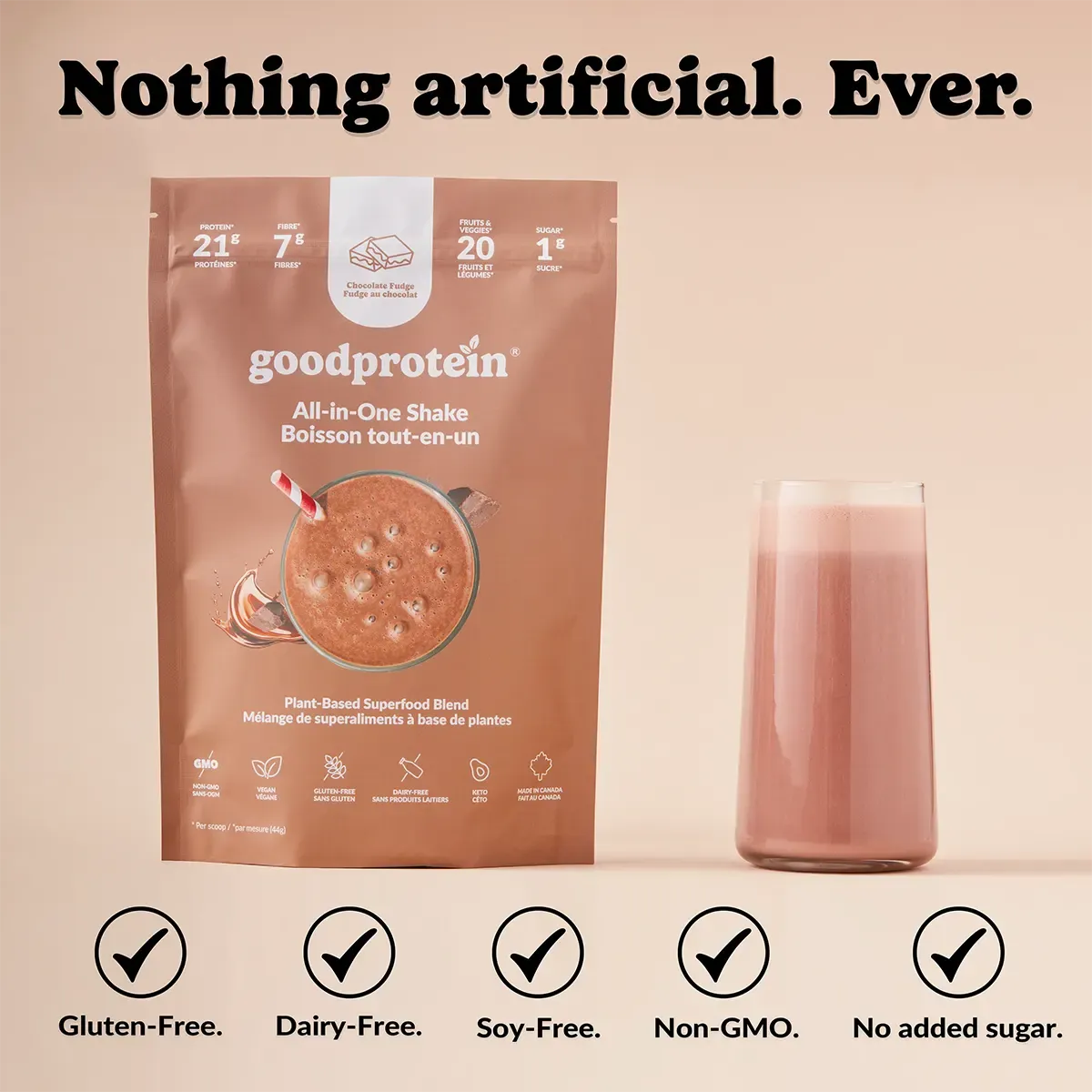 Good Protein All-In-One Shake Chocolate Fudge 880g