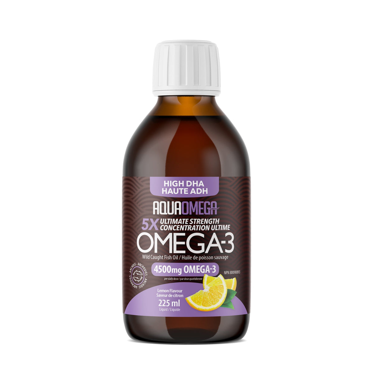 Aqua Omega High DHA 5X Ultimate Strength Omega-3 225mL