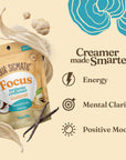 Four Sigmatic Focus Organic Creamer w/ Lion's Mane & B12- Vanilla 120g