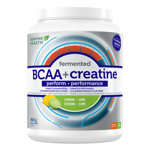 Genuine Health Fermented BCAA + Creatine Lemon Lime- 468g