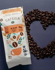 Cafezia Whole Bean Dark Roast Coffee/Herb Mix - 340g