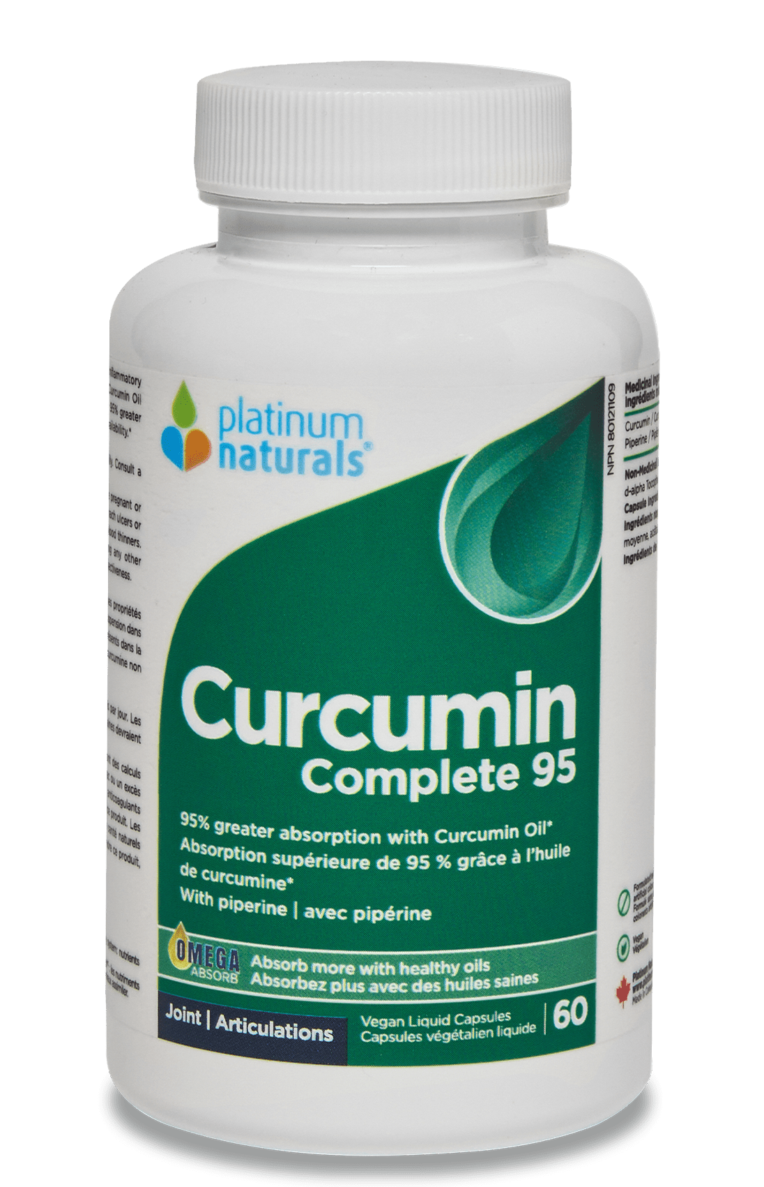 Platinum Naturals Curcumin Complete 95 60 cap