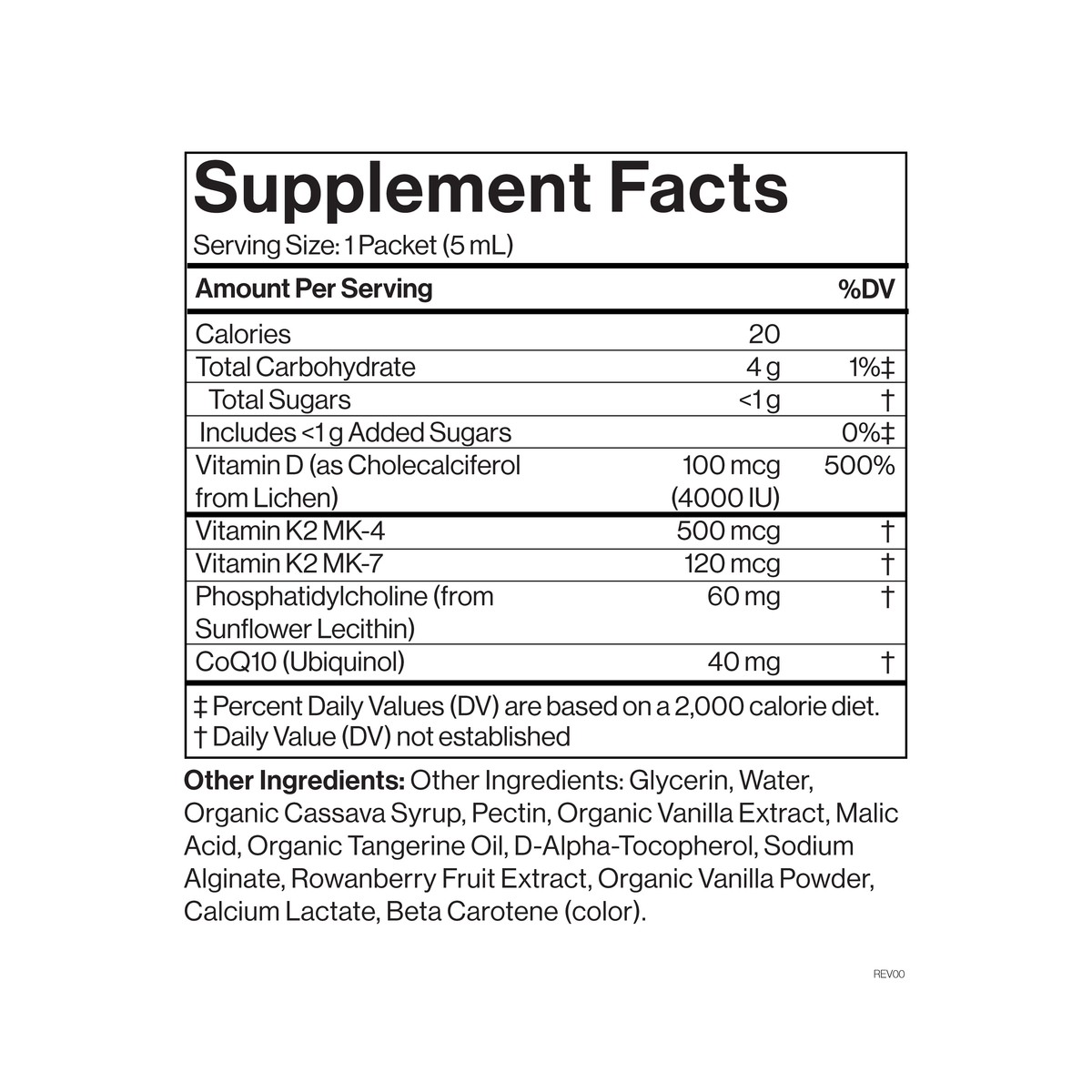 Cymbiotika Vitamin D3+K2+Coq10