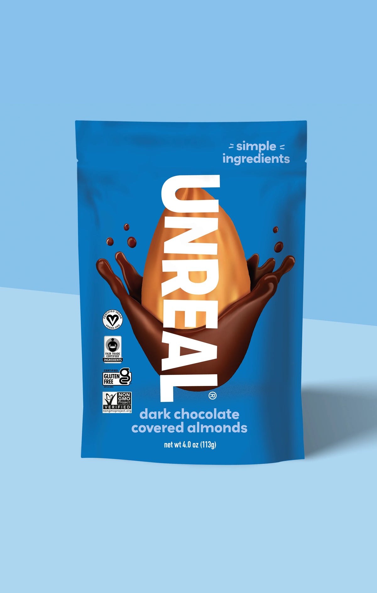 Unreal Dark Chocolate Almonds 113g