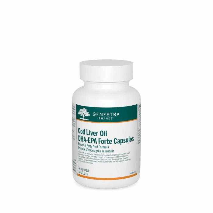 Genestra Cod Liver Oil DHA/EPA Forte 60 softgels