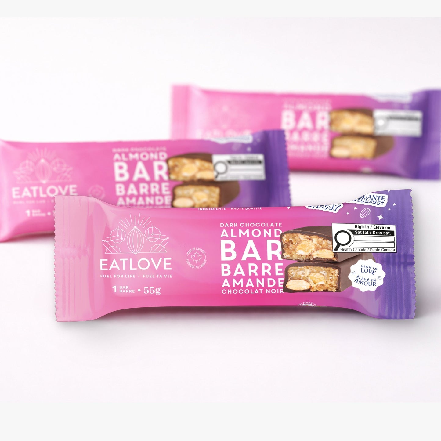 EatLove Dark Chocolate Almond Bar 55g