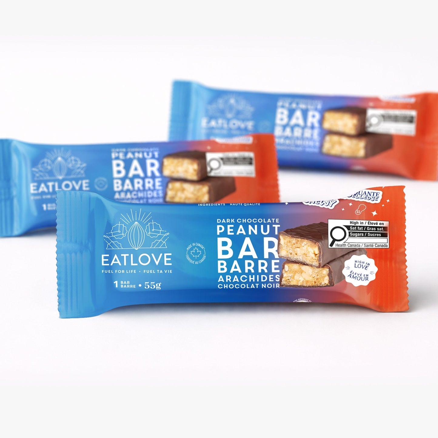 EatLove Dark Chocolate Peanut Bar 55g