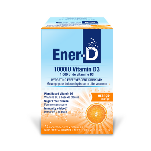 Ener-D Vitamin D3+ Drink Mix Orange- 24 Packets