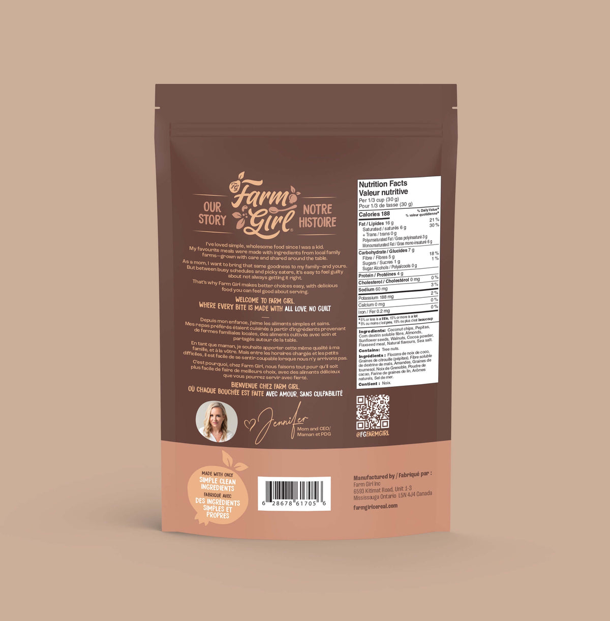 Farm Girl Chocolate Granola 300g