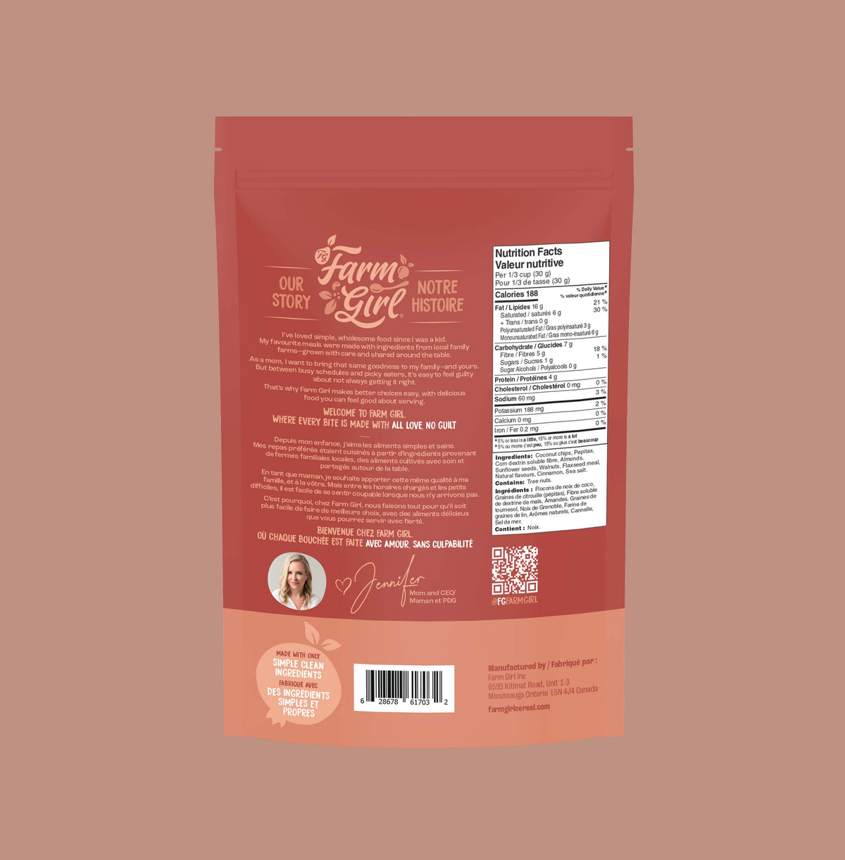 Farm Girl Cinnamon Maple Granola 300g