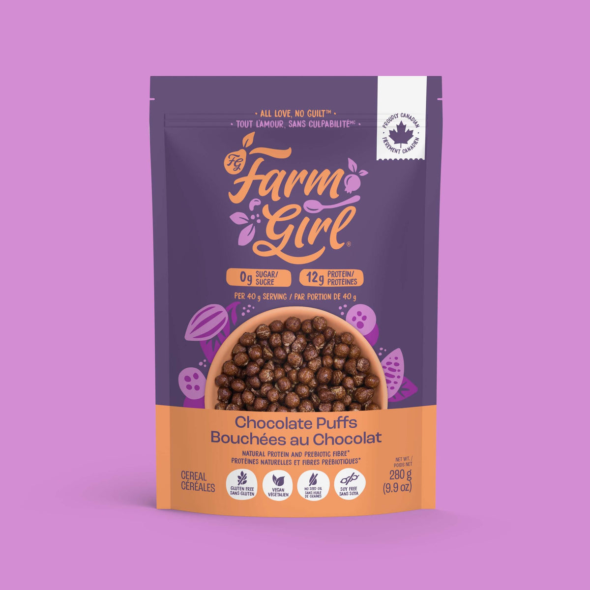 Farm Girl Protein Cereal- Chocolate Puffs 280g