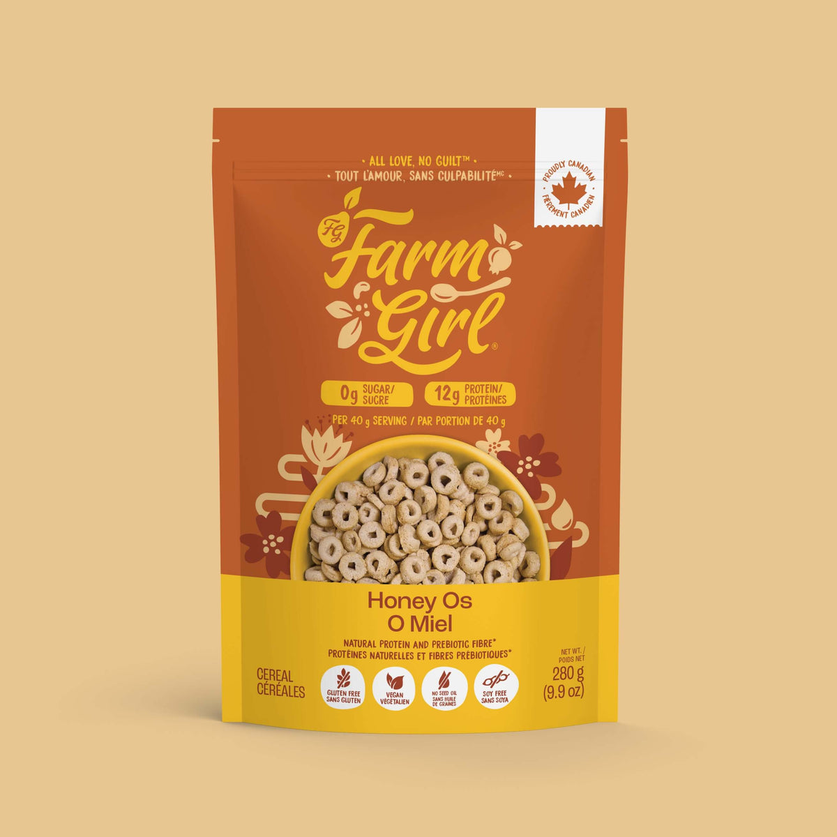 Farm Girl Protein Cereal- Honey Os 280g