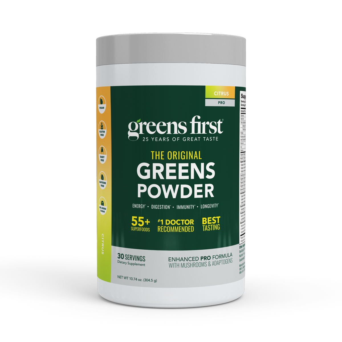Greens First Pro Greens Powder- Citrus 304g