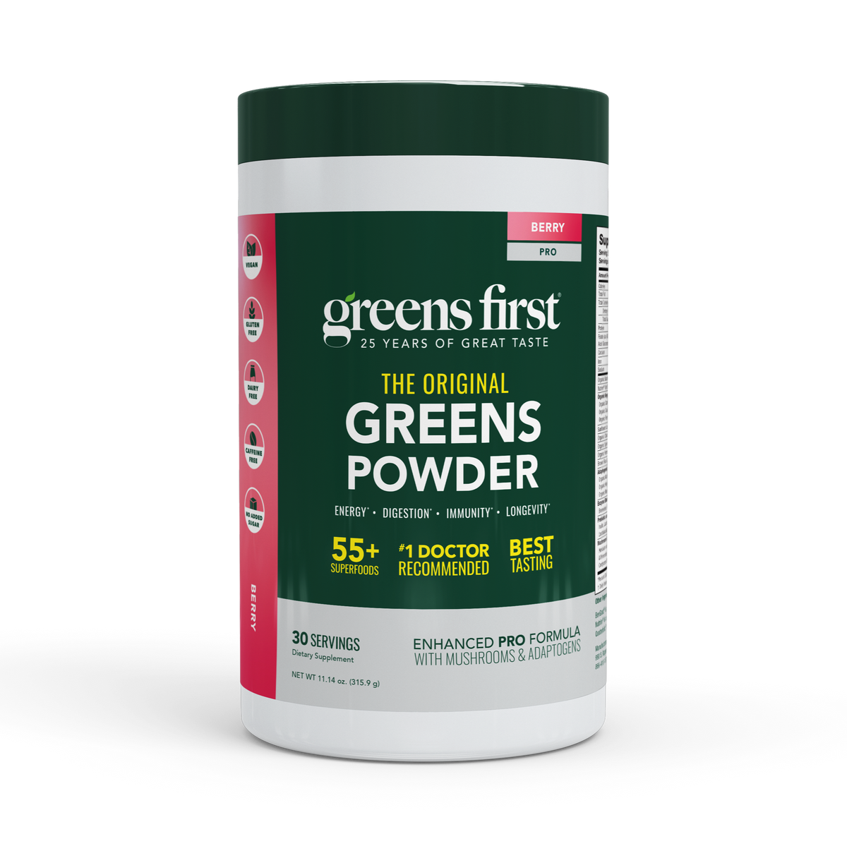 Greens First Pro Greens Powder- Berry 315g