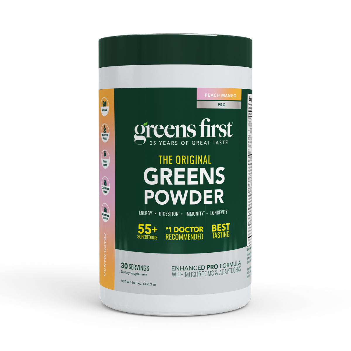 Greens First Pro Greens Powder- Peach Mango 306g