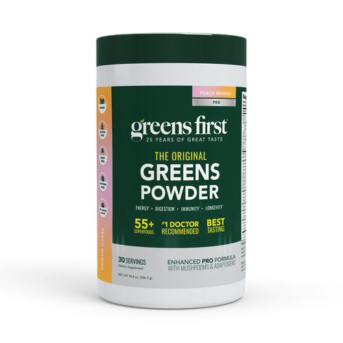 Greens First Pro Greens Powder- Peach Mango 306g