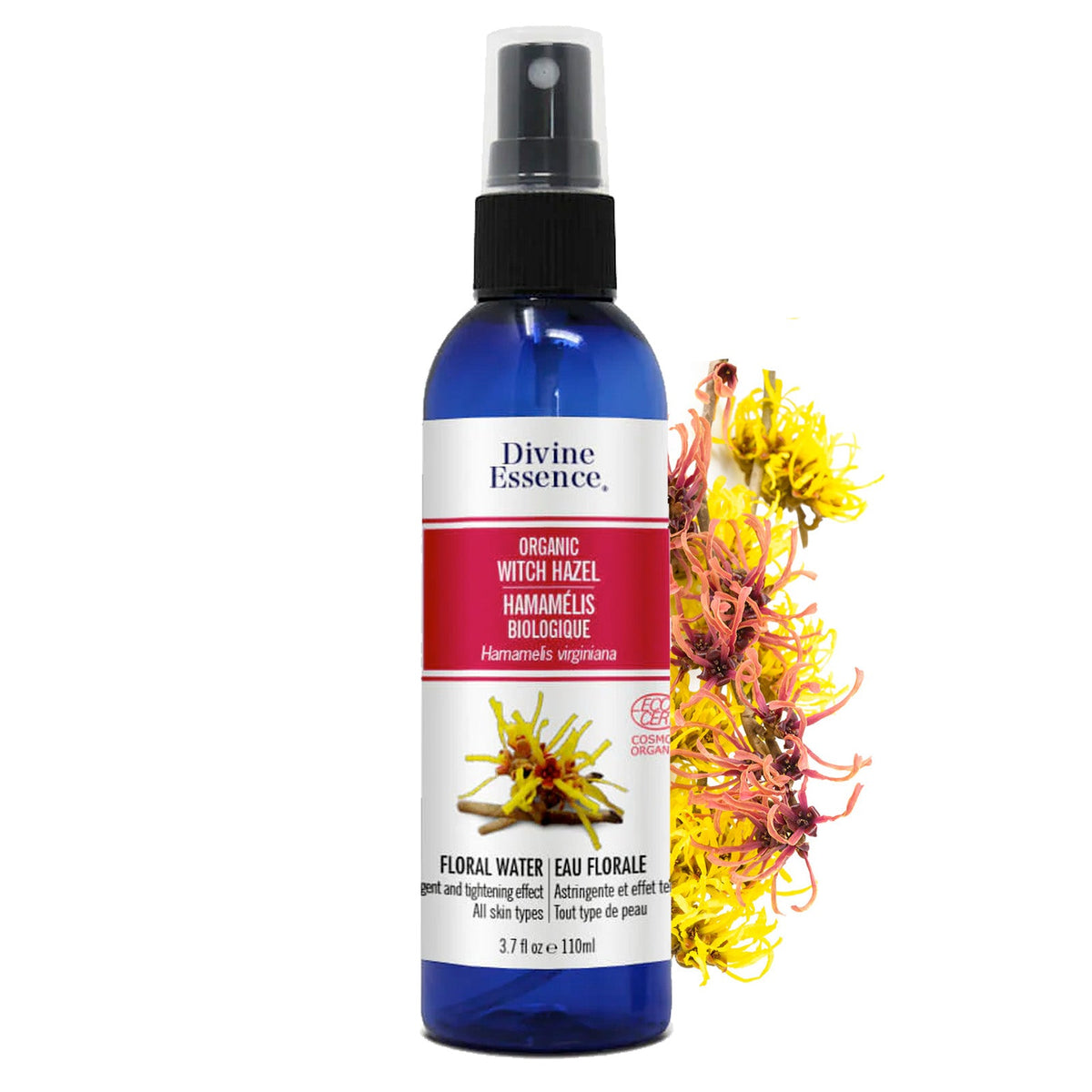 Divine Essence Organic Witch Hazel 110ml