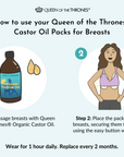 Queen of Thrones Castor Oil Pack Breasts - Large