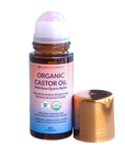 Queen of the Thrones Organic Castor Oil Rose Quart Roller 50ml