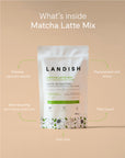 Landish Lion's Mane Matcha Latte Mix  30 servings