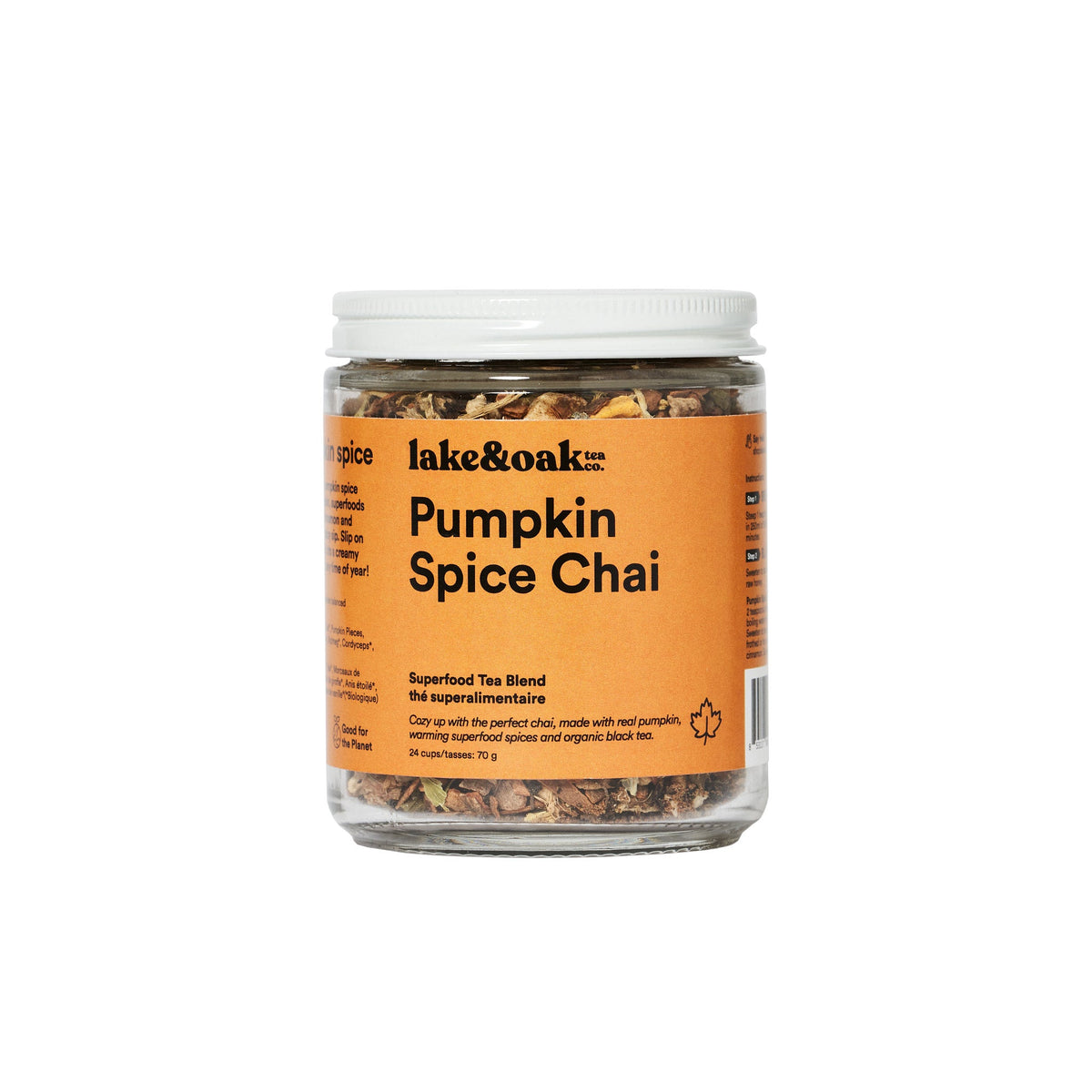 Lake and Oak Pumpkin Spice Chai Superfood Tea Blend