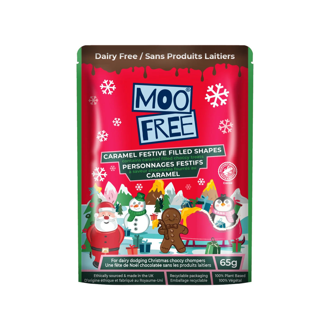 Moo Free Caramel Festive Filled Shapes 65g
