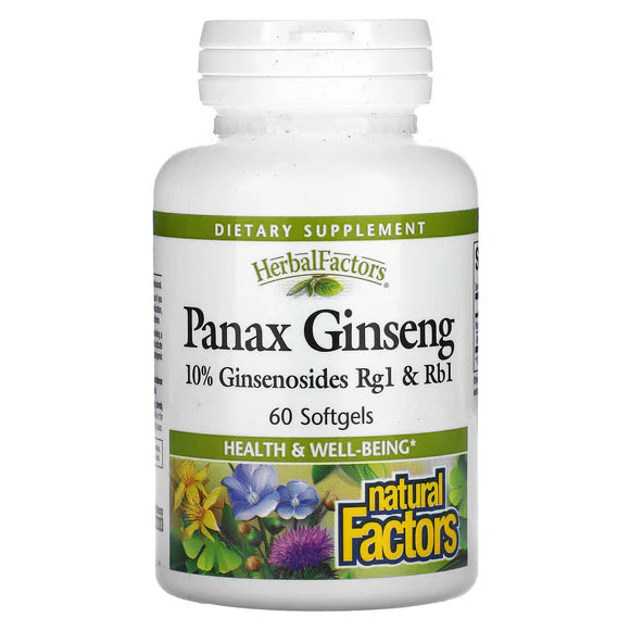 Natural Factors Panax Ginseng 100mg 60softgels