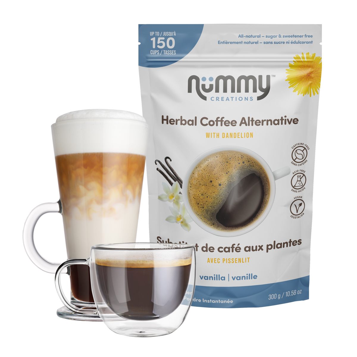 Nummy Creations Vanilla Herbal Coffee Alternative 300g