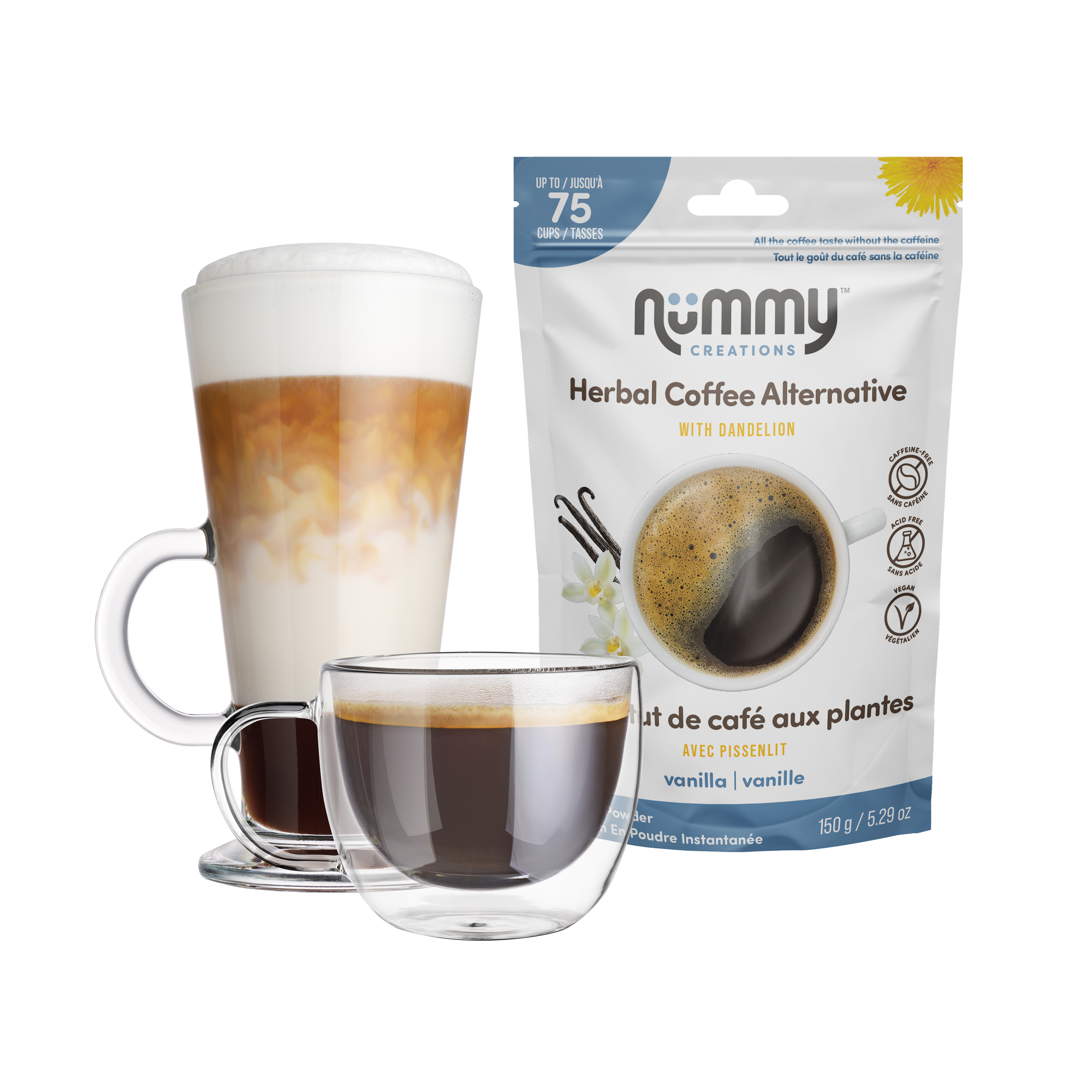 Nummy Creations Vanilla Herbal Coffee Alternative 150g