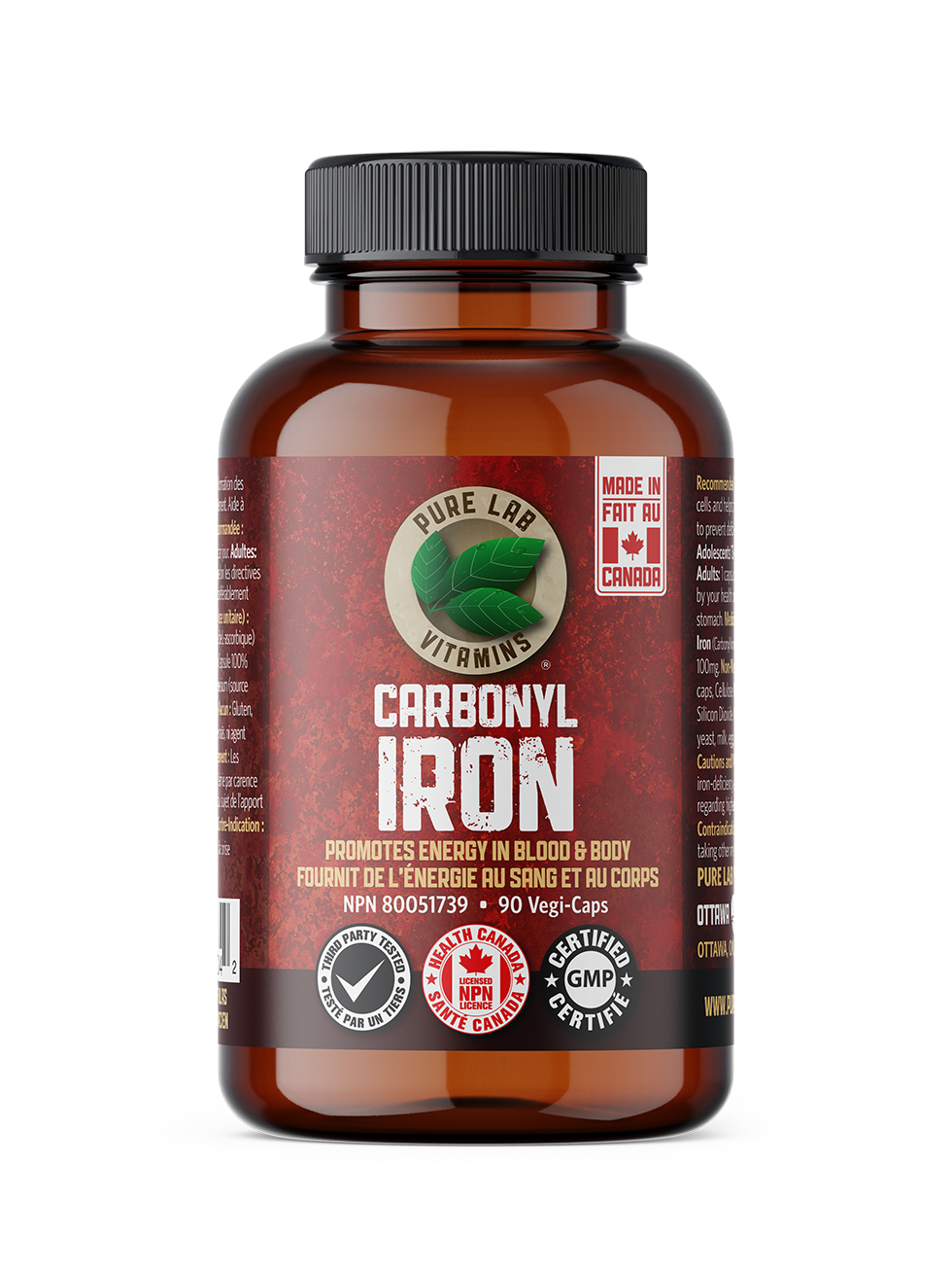 Pure Lab Vitamins Carbonyl Iron 90vcap