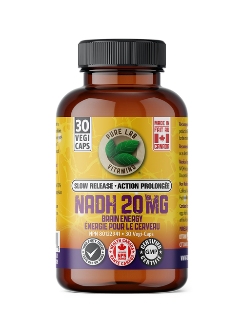 Pure Lab Vitamins Slow Release NADH 20mg 30 vcap